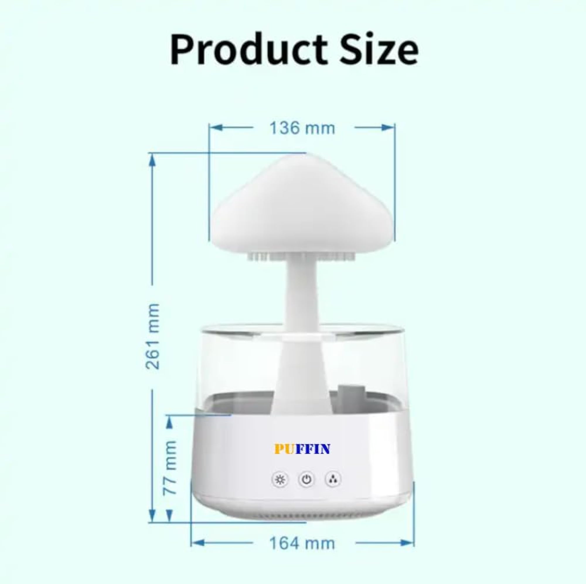 Mushroom Water Drip Aroma Diffuser with Colors